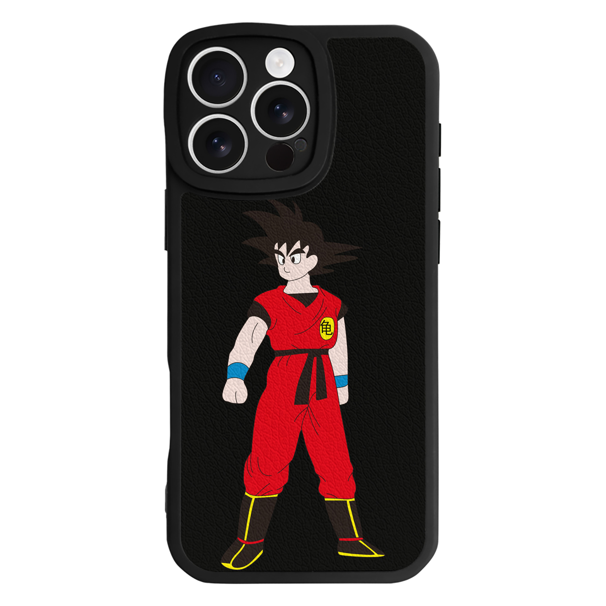 （画像用） ドラゴンボール 孫悟空（そん ごくう）Son Goku カカロット DRAGON BALL Kakarotto 【iPhone 16シリーズ対応】シリコンスマホケース（レザー調） 材質：シリコン